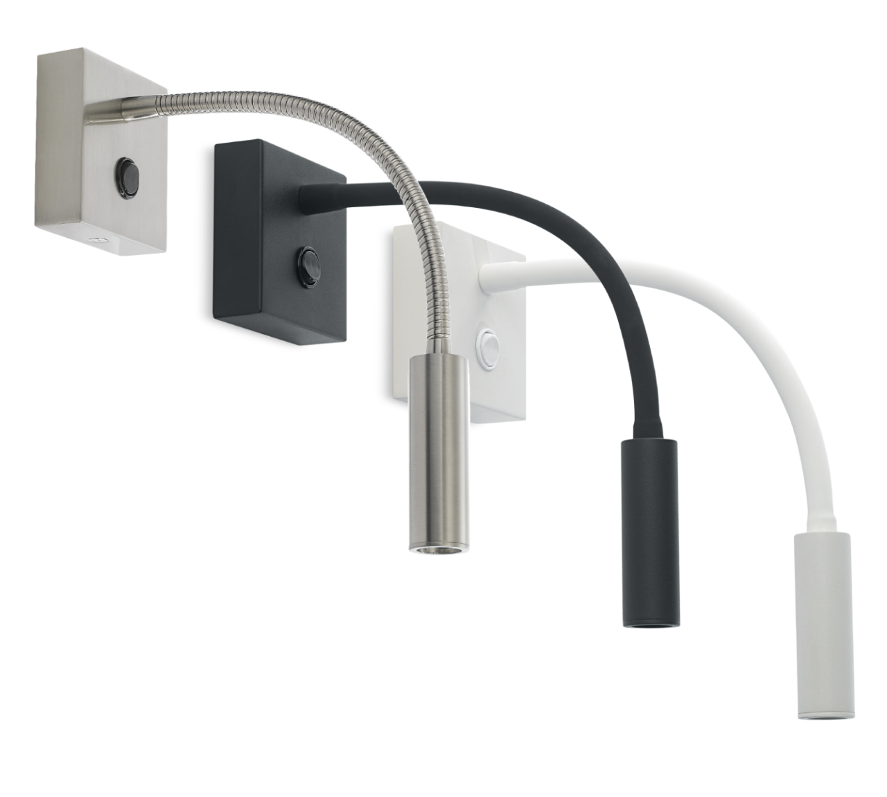 Luce Da Testata Letto Batsystem - 6 LED, Braccio Flessibile, Finitura Nera - Foto 2